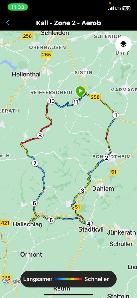 Die diesjährige Route, 48km, 550 HM. 